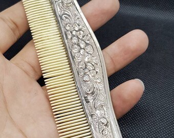 Antique Afghanistan Sterling Silver Mirror and Comb Set - Etsy
