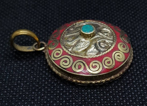 Medieval Beautiful Handicraft Brass Turquoise And… - image 4