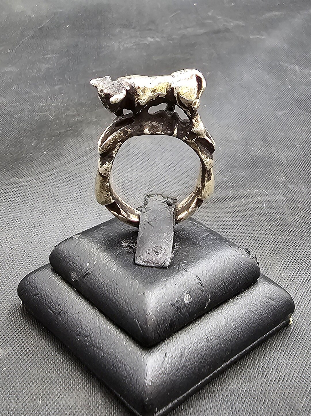 Soild Silver Antique Authentic Beautiful on Top Unique Rare Ring - Etsy