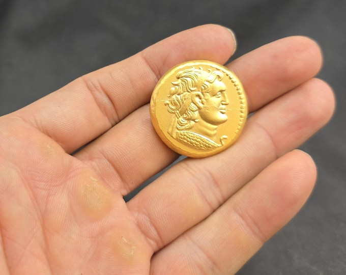 3rd-4th Century Greek Empire Coin: Authentic Gold on Silver