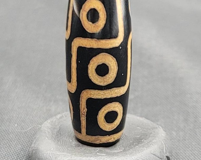 Unique Color Beautiful Ancients Indo Himalayan Old Agate Dzi Bead Motifs Eyes