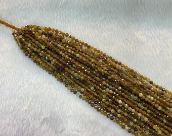 Natural Golded Agate Tiny Beads Strand, Jewelry Supply (1.5-2mm)