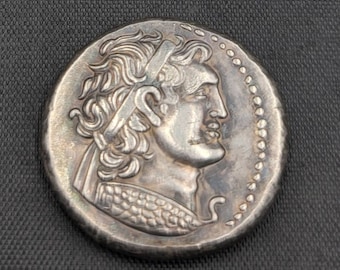 Soild Antique Greek Empire Ancient King Real Old Coin
