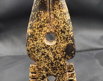 Antique Old Brown Jade Unique Tibetan Ancient Sword Knife Hand Carved Near Eastern