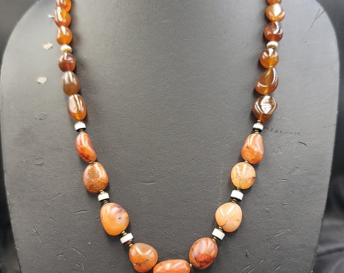 Super Ancient Combodia, Dong Son Culture 1000 BCE-200 CE Agate Necklace