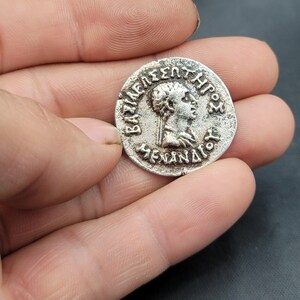 Moneta d&#39;argento antica del VII secolo: reliquia dell&#39;Impero Romano