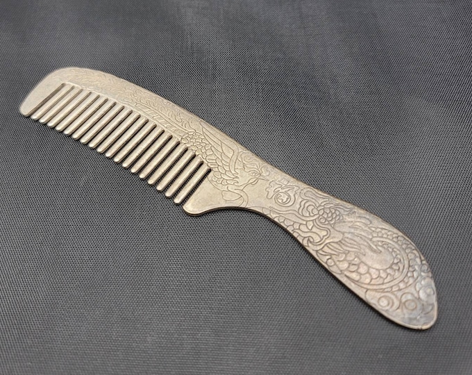 Antique Old Silver Ottoman Empire Unique Silver Comb