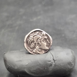 Ancient Greek Empire Silver Coin: 3rd-6th Century King Coin