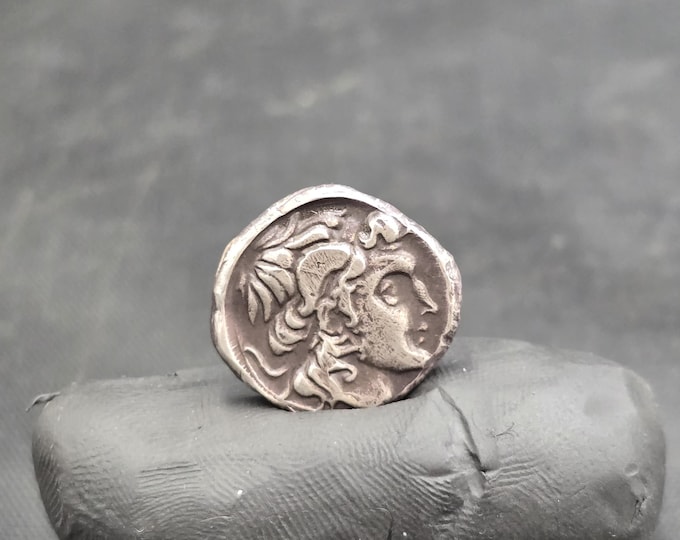 Ancient Cicra 3rd-6th Century Greek Empire Wonderful Soild Silver Antique Good Condition Coin