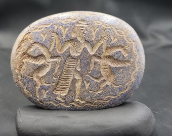 Ancient King Gilgamesh Lapis Lazuli Intaglio Stone (2000 BC)