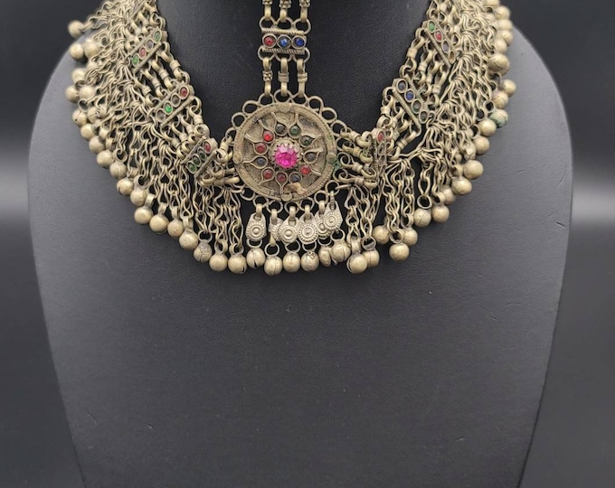 Beautiful Vintage Afghan Waziristan Tribal Kuchi Choker Wonderful Necklace