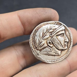 Autentica moneta d&#39;argento greca antica: Impero del III-IV secolo