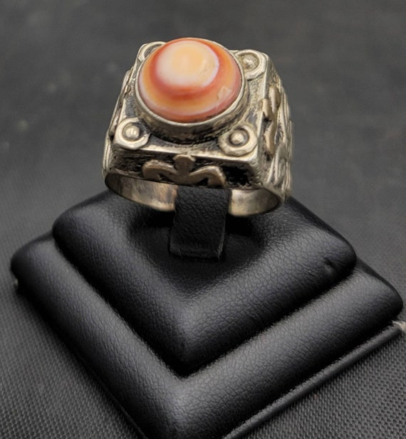 Amizing Ancient Unique Silver Ring With Evil Eyes… - image 4