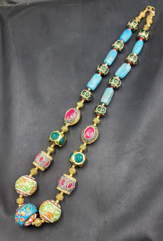 Gorgeous Mughal Design Natural Ruby Beads Gemston… - image 7