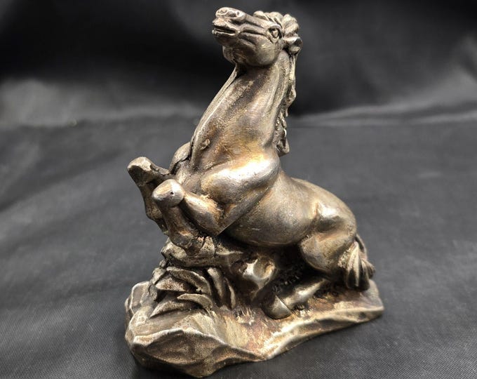 Beautiful Vintage Soild Silver Near Eastern Antique Silver Horse Art Deco