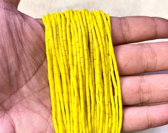 Red Glass Heishi Beads: Tiny Seed Beads, Jewelry Supplies (36cm Strand)