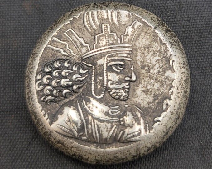 Ancient Unique Greek Roman  Empire 3rd-4th Century Silver Soild Coin Antique Silver Coin