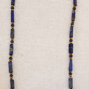 Antique Lapis Lazuli Stone Necklace - Afghanistan Handmade Beads