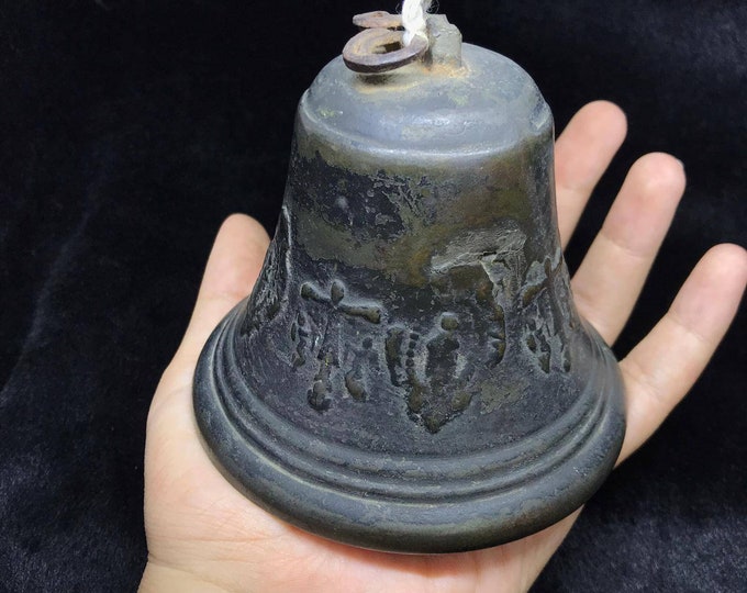 Antique Bronze Museum Quality Unique Temple Bell Religion Bell