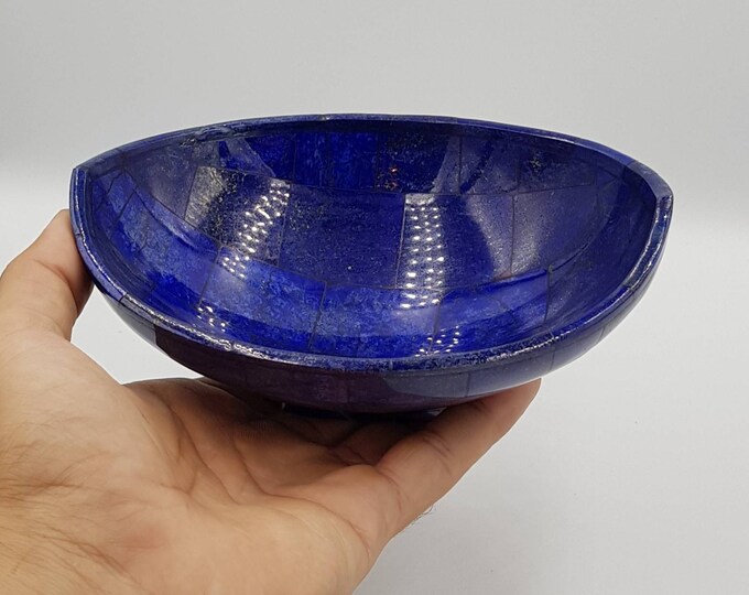 Natural Gorgeous Lapis lazuli Stone Beautiful Unique Plate From Afghanistan