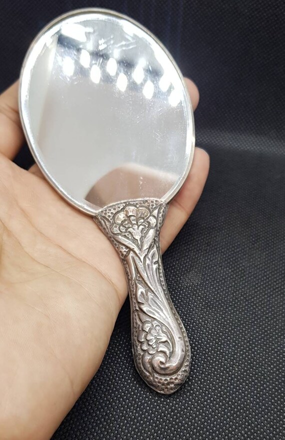Antique Afghanistan Sterling Silver Mirror and Comb Set - Etsy