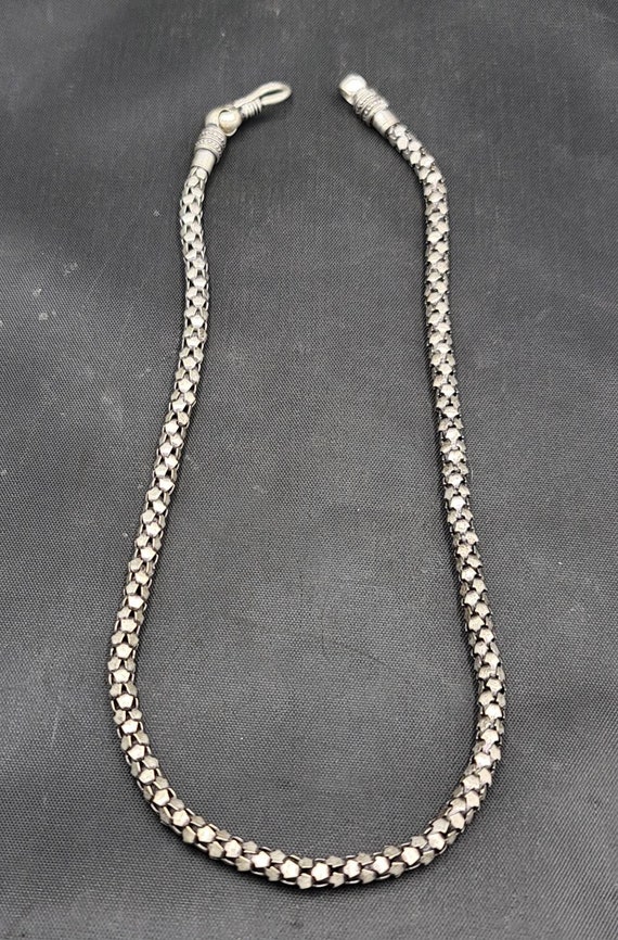 Handmade Beautiful Nepali Silver Old Chain Necklac