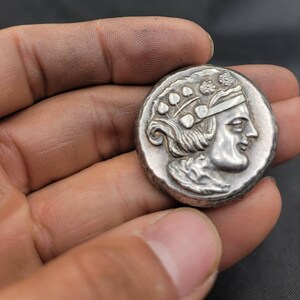 Ancient Old Greek Empire 3rd-7th Century Ancient Silver Coin