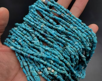 Superb Quality Natural Ancient Turquoise Beads Necklace Strand