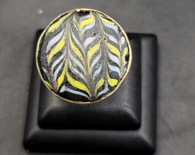 Ancient Mosaic Gabree Naga-Land Wonderful Antique Bronze Ring