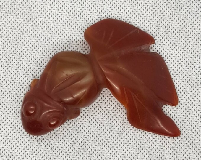 ANCIENT Beautiful Old Agate Stone Very Unique Fish Figer Pendant Amulet