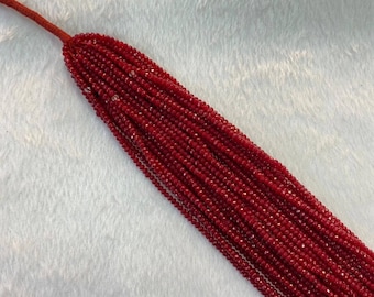 Red Agate Tiny Beads: Gemstone Jewelry Supplies, 36cm Strand