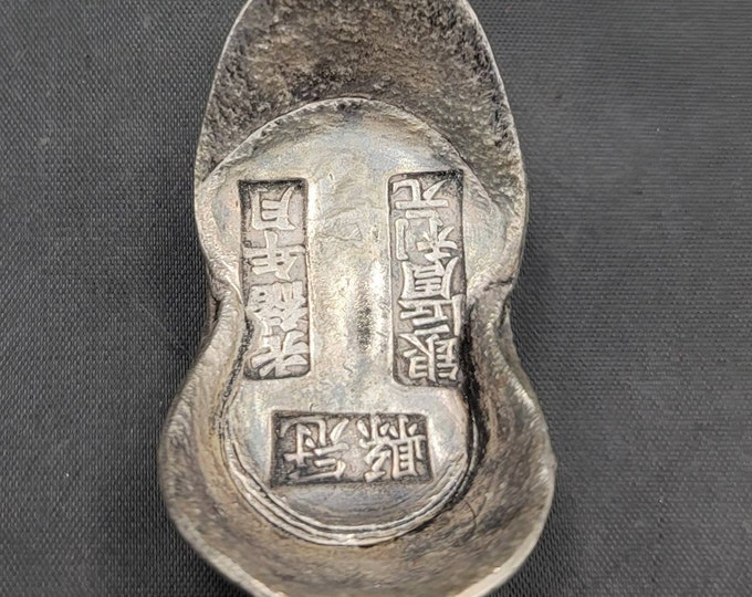 159 Grams Vintage Silver Bar Old Chinese Silver Bar Coin Tibeten Silver Bar