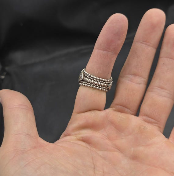 Amizing Antique Silver Unique Ring With Agate Sto… - image 5