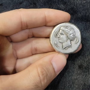 Ancient Greek Silver Coin: 6th-12th Century Empire Relic