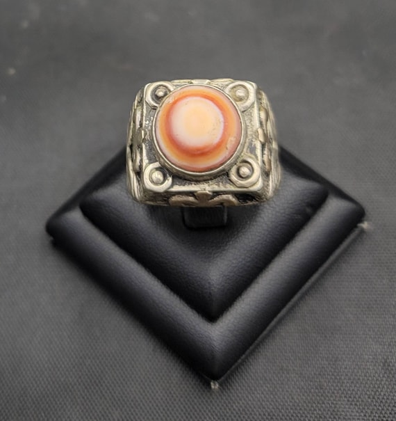 Amizing Ancient Unique Silver Ring With Evil Eyes… - image 3