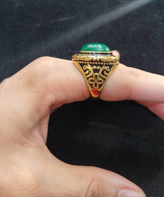 Vintage 18k Gold Plated Ring Super Gorgeous Ring … - image 5