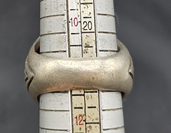 Authentic Silver Ring Ancient Old Agate Stone Evi… - image 7