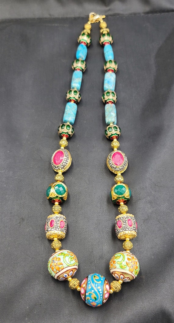 Gorgeous Mughal Design Natural Ruby Beads Gemston… - image 8