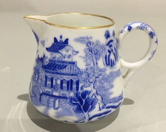 Miniature Spode Copeland Willow Pattern Jug