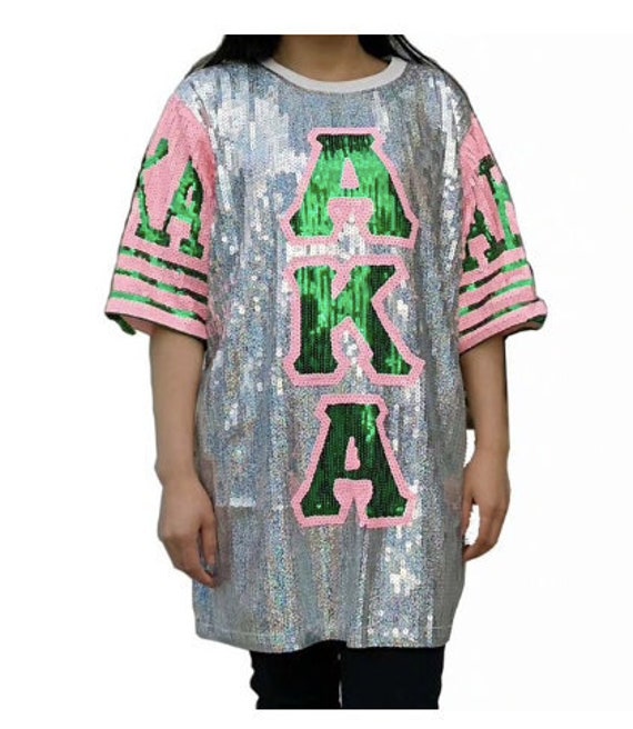 alpha kappa alpha sequin shirt