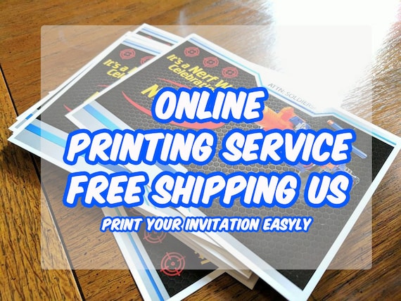 online invitation printing service invitation printing print etsy online invitation printing