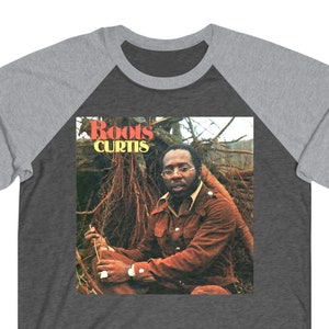 Raglan Tee, Curtis Mayfield T Shirt, Baseball Raglan T Shirt, 70s, 80s, Funk, Disco, Soul, Music Graphic Print, Unisex Band shirt