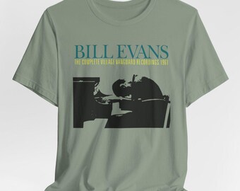 Bill Evans Jazz Piano T-shirt | Retro Music Band Tee | Gifts for