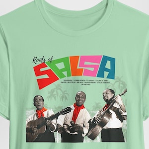 Salsa Roots T-Shirt, Latin Music Vintage Tee, Retro Graphic Shirt, Unisex Jersey Top, Music Lover Gift