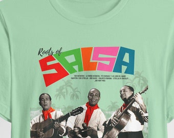 Salsa Roots T-Shirt, Latin Music Vintage Tee, Retro Graphic Shirt, Unisex Jersey Top, Music Lover Gift