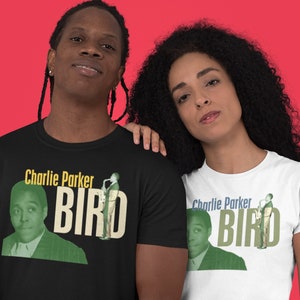 Charlie Parker T Shirt, Saxophone Graphic Print, Unisex Jazz Music Artist Band Tee Shirts