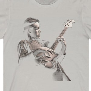 Jaco Pastorius T Shirt, Jazz Musician Graphic Print, Unisex Retro Jazz, Funk, Soul Music Artist Band Tee Shirts