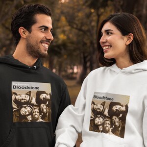 Hooded Sweatshirt, Hoodie for Men, Women, Bloodstone Graphic Print, Funk, Soul Music, Aesthetic, Retro,