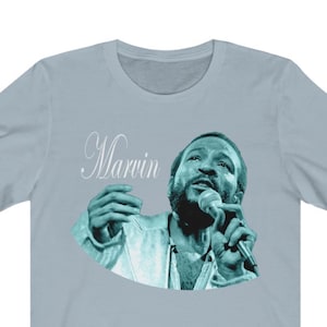 Marvin Gaye T Shirt, Soul & Funk singer, black music artist, Unisex Graphic Print Band Tee