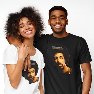 Gil Scott-Heron T-Shirt, Jazz Funk, RnB, Soul Künstler Tee, afroamerikanischer Sänger Dichter, schwarze Geschichte, Retro, Vintage, Grafikdruck-T-Shirt
